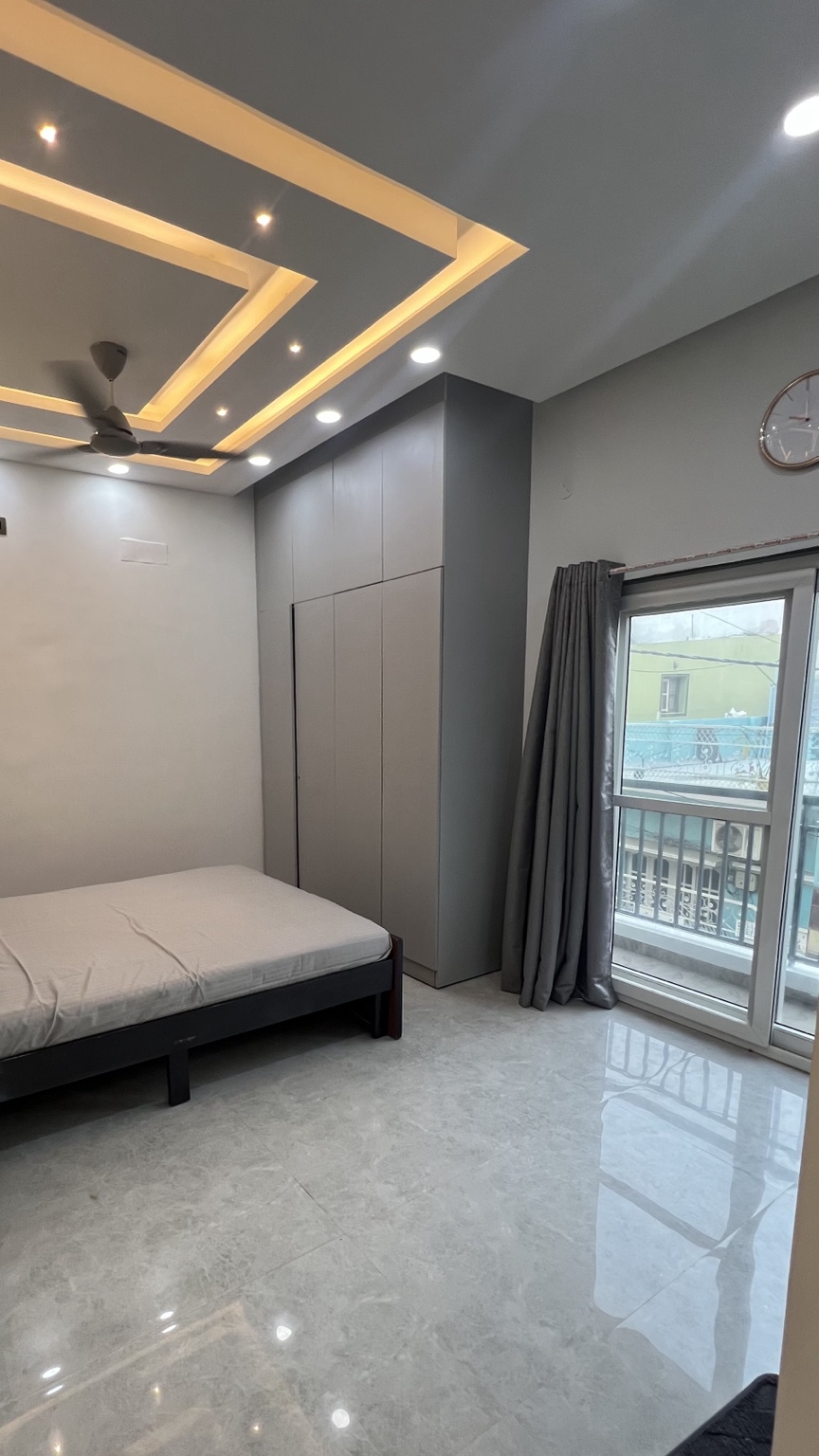 Bedroom with balcony